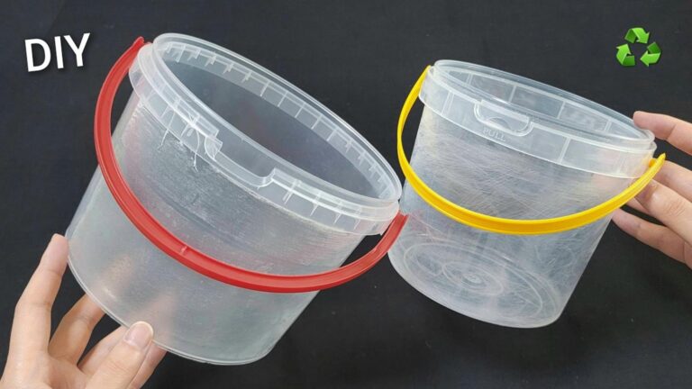 Questo semplice gesto trasforma un cestino di plastica in un oggetto da sogno…