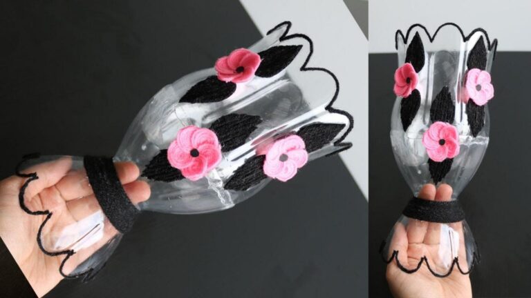 Questo semplice gesto trasforma bottiglie di plastica in vasi fioriti… scopri come!