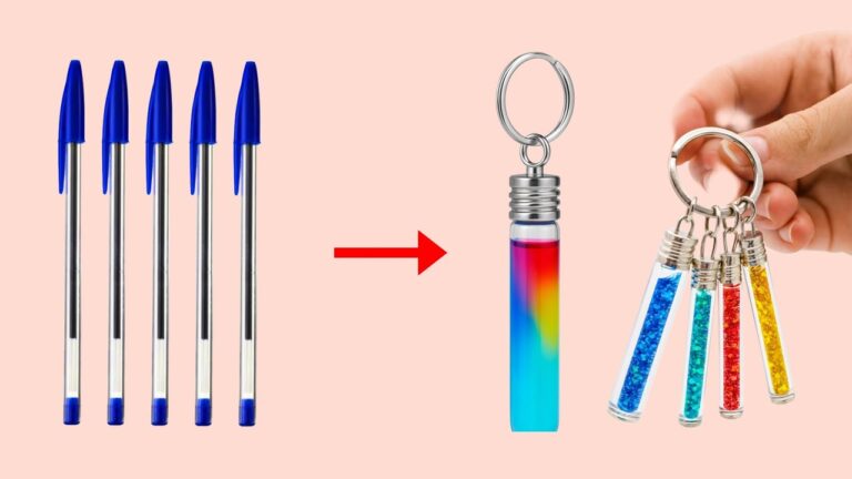 Trasforma 5 penne vecchie in portachiavi in soli 1 minuto con questo DIY!