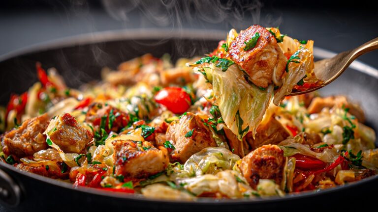 5 motivi per provare questa cena veloce di pollo e cavolo in un’unica padella!