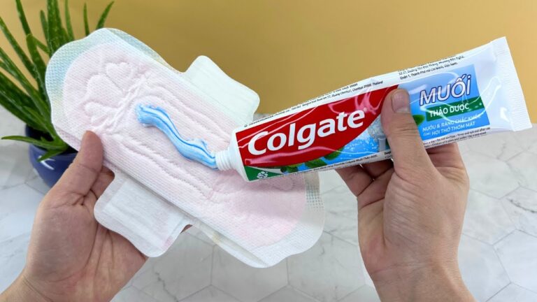 Scopri 5 usi sorprendenti del dentifricio su un assorbente!