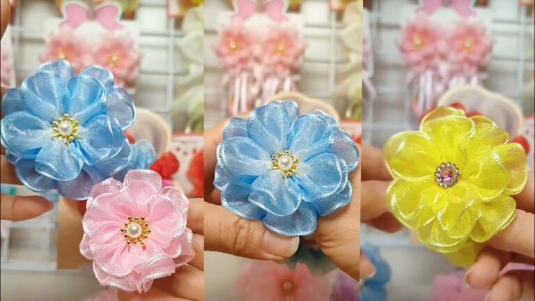 Crea 5 coccarde in tessuto per bambine: tutorial facile e veloce!