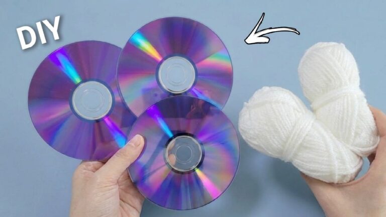 Crea 5 progetti fai-da-te con CD usati e lana per trasformare la tua casa!