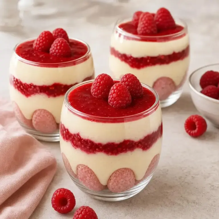 Tiramisù alle fragole e lamponi con mascarpone e biscotti rosa di Reims